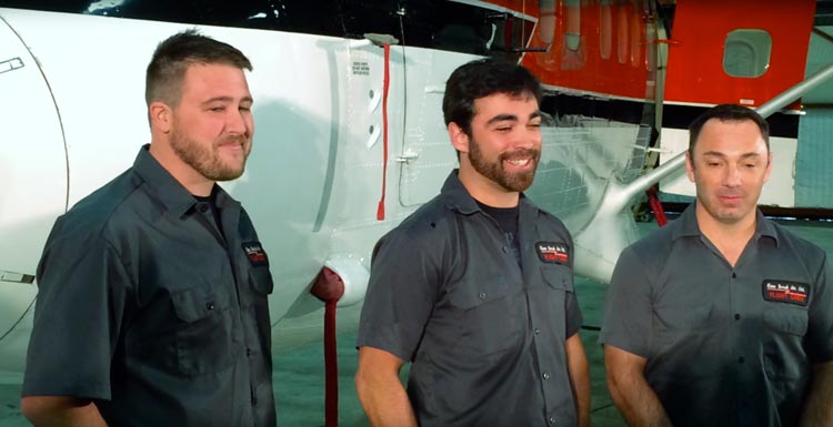 the flight crew that went to Pole