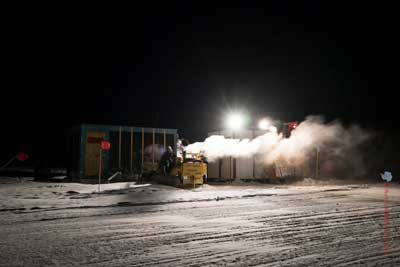 setting up the flight line