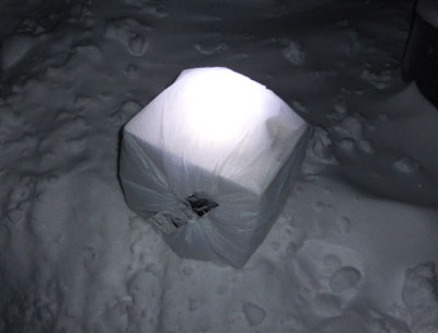 testing the white strobe