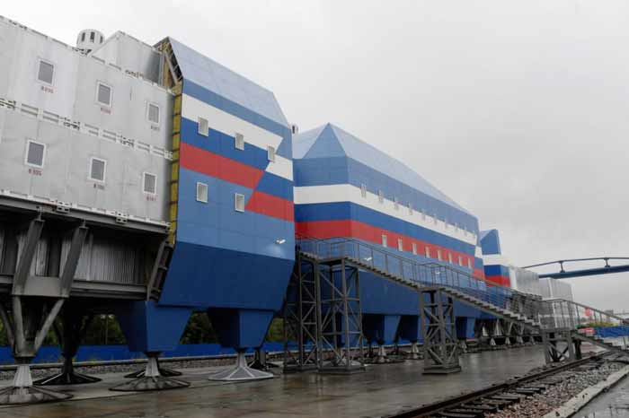 trial assembly of the new station