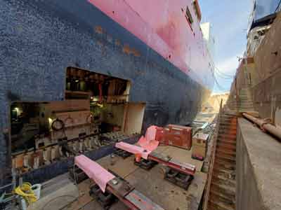 staging for the motor removal