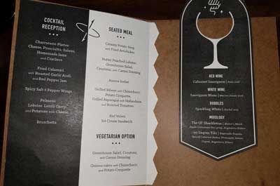 the dinner menu