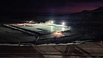 ice pier construction at McMurdo