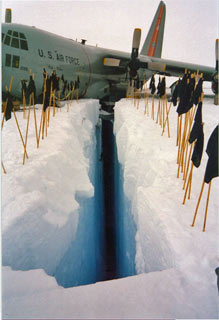 looking into the crevasse