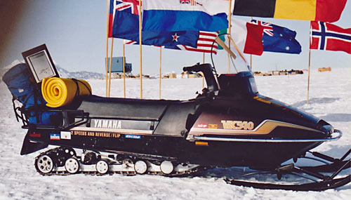 Japanese snowmachine at Pole