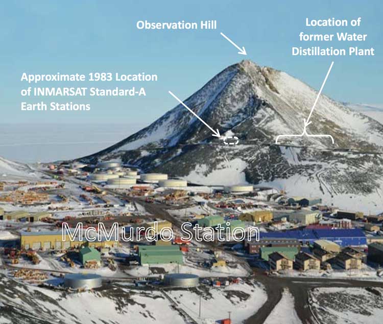 Initial INMARSAT site on Ob Hill