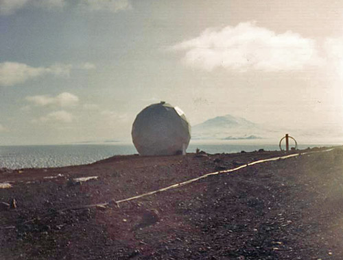 the Black Island INTELSAT radome