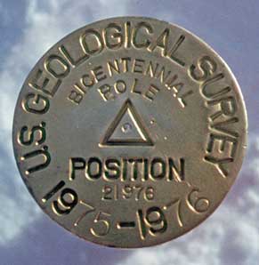 the Pole marker installed in November 1976