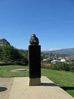 front view of the Byrd bust