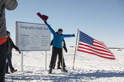 Geoffrey Chen unveiling the marker he designed