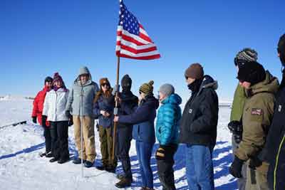 beginning of the flag pass