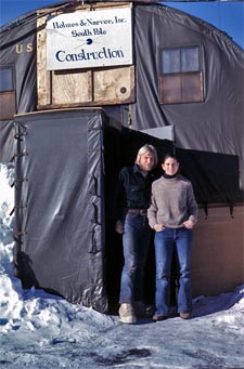outside