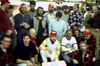 some of the Polies in front of the cake