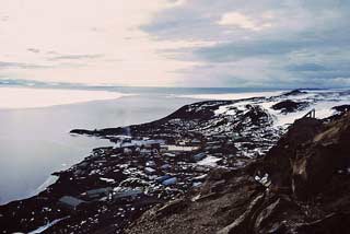 The Winter Quarters Bay dump site being burned