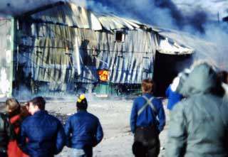the heavy shop siding melting