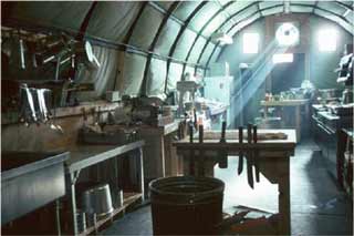 the construction camp galley