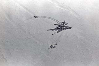 XD-02 amidst crevasses