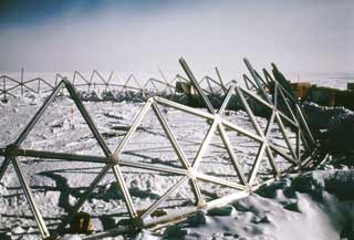 beginning of the dome frame