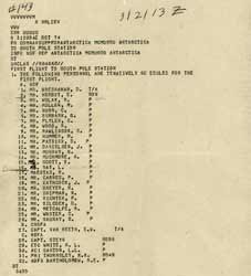 first flight manifest
