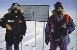 Messner and Fuchs at the Pole