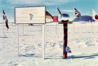 the Ceremonial Pole in its original IGY colors