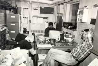 in the power plant office