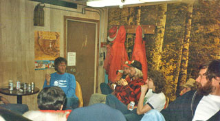 Robert Swan regaling the Polies