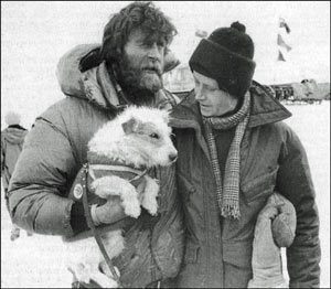 Ran, Ginnie, and Bothie are reunited at Scott Base