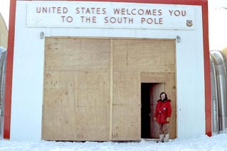 Dick Wolak at the station entrance