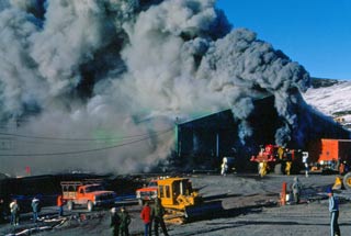heavy shop fire