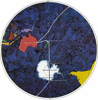 Transglobe southern map