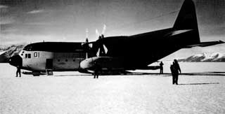 Herc landing at Plunket Point