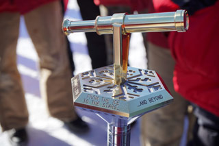 the 2019 South Pole marker