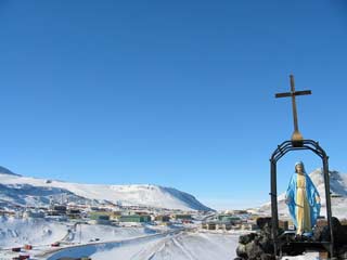 in front of the pass