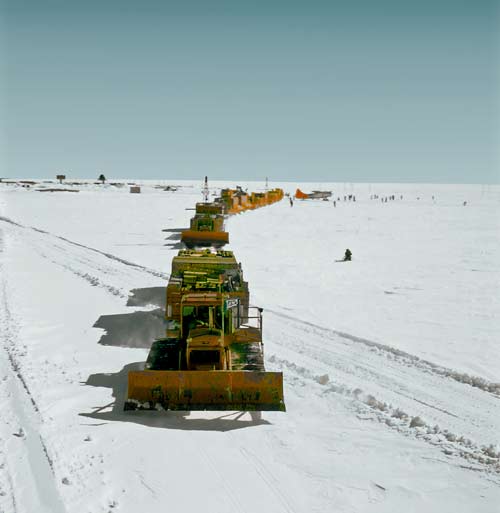first tractor train from LAV to Byrd Station
