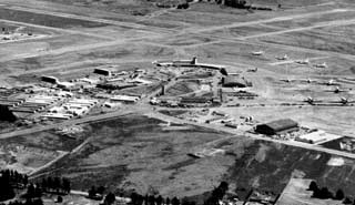 The Christchurch airport during the 1960-61 season