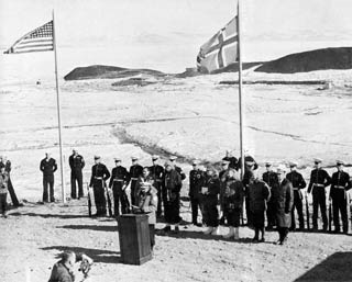 dedication ceremony for Pole Station at McMurdo