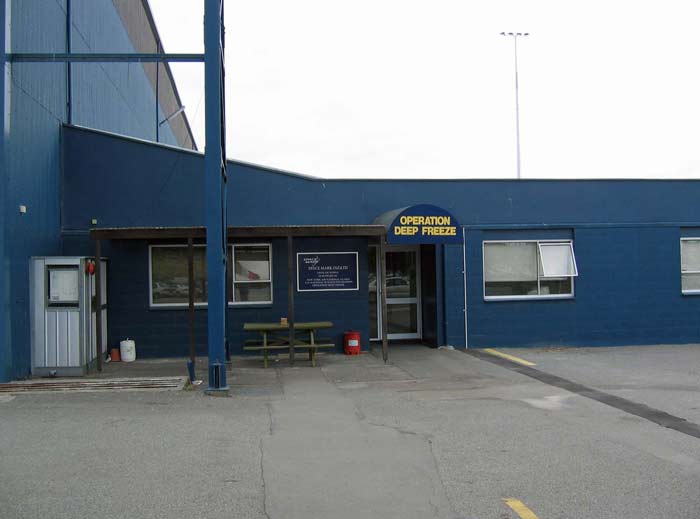 The hangar entrance