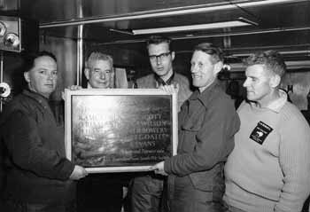 the plaque presentation ceremony