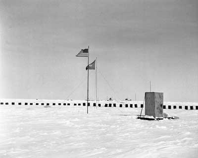 the observation hut used during the first Pole winters