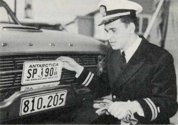 Antarctic licence plate