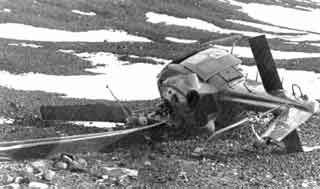 I guess we might have to walk home helicopter blown onto its side