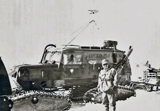 one of the Argentine Sno-Cats