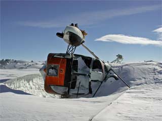crashed helo