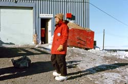 Fritz Koerner in front of the BFC