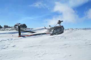 helicopter on its side