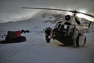oops helicopter crash on Mt. Erebus