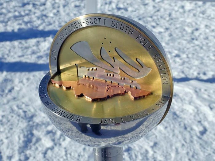Pole marker unveiled 1 January 2018