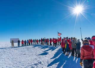 passing the flag and marker