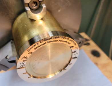 top semicircle of the marker